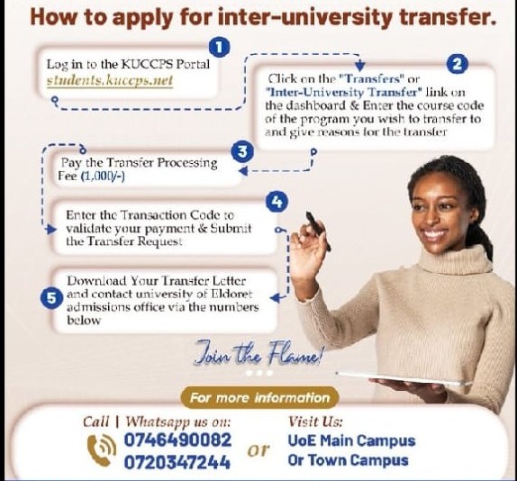 Inter-University Transfer Advert