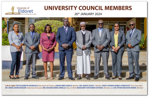 University of Eldoret Council 2024