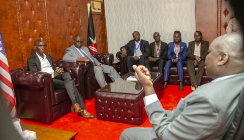 Dr. Eliud Kipchoge Courtesy Call to the Vice-Chancellor