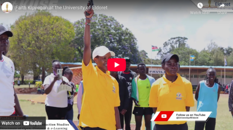  Faith Kipyegon at the University of Eldoret
